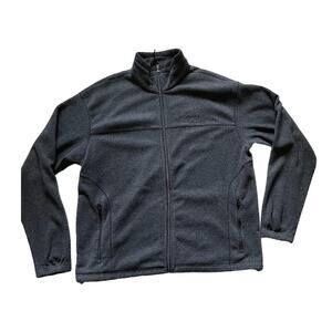 Columbia Men/Teen Field Gear Fleece Jacket Size XL Charcoal color Athletic wear
